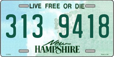 NH license plate 3139418