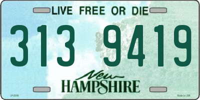 NH license plate 3139419