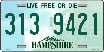NH license plate 3139421