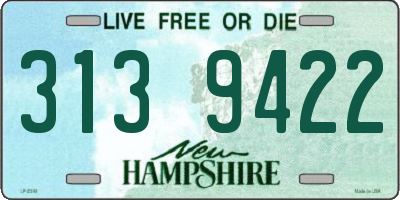 NH license plate 3139422