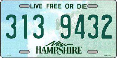 NH license plate 3139432