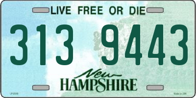 NH license plate 3139443