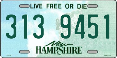 NH license plate 3139451