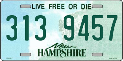 NH license plate 3139457