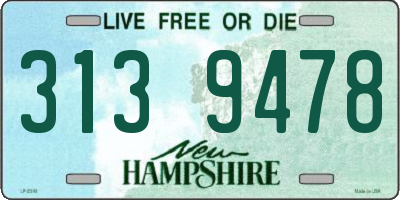 NH license plate 3139478