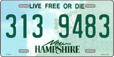 NH license plate 3139483