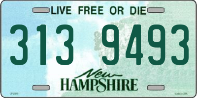 NH license plate 3139493