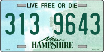 NH license plate 3139643