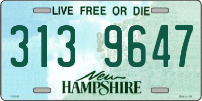 NH license plate 3139647