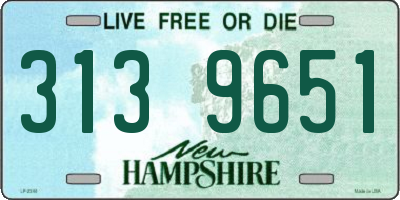 NH license plate 3139651