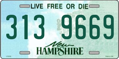 NH license plate 3139669