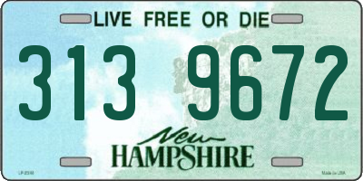 NH license plate 3139672