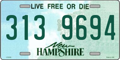 NH license plate 3139694