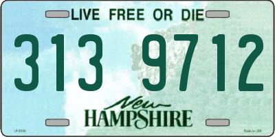 NH license plate 3139712