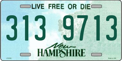NH license plate 3139713