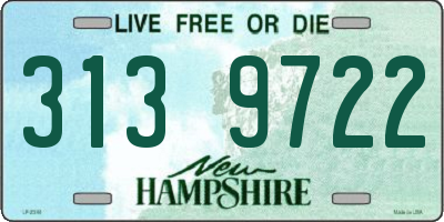 NH license plate 3139722