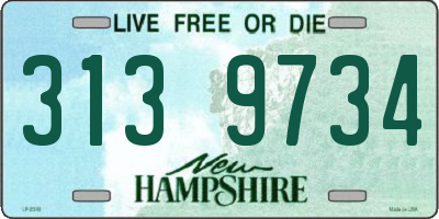 NH license plate 3139734