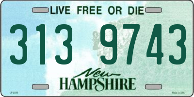NH license plate 3139743