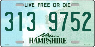 NH license plate 3139752