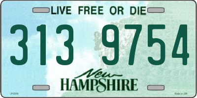 NH license plate 3139754