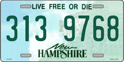 NH license plate 3139768