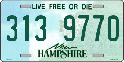 NH license plate 3139770