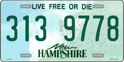NH license plate 3139778
