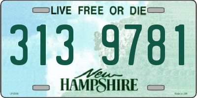 NH license plate 3139781