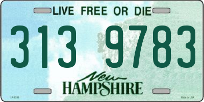 NH license plate 3139783