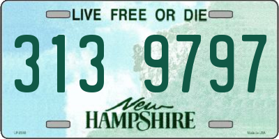 NH license plate 3139797
