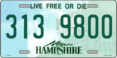 NH license plate 3139800