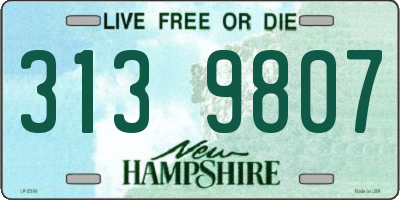 NH license plate 3139807