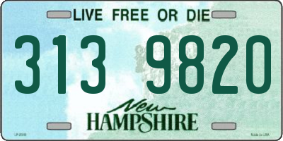 NH license plate 3139820