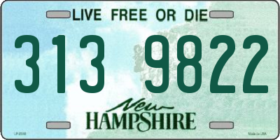 NH license plate 3139822