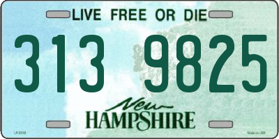 NH license plate 3139825