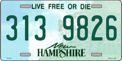 NH license plate 3139826