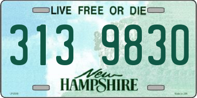 NH license plate 3139830