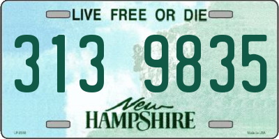 NH license plate 3139835