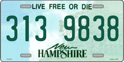 NH license plate 3139838