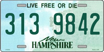 NH license plate 3139842