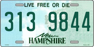 NH license plate 3139844