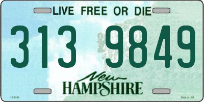 NH license plate 3139849