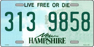 NH license plate 3139858