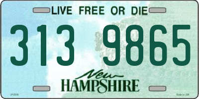 NH license plate 3139865