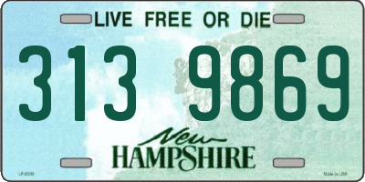 NH license plate 3139869