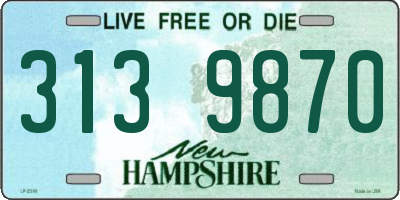 NH license plate 3139870