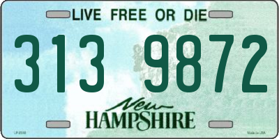 NH license plate 3139872