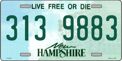 NH license plate 3139883