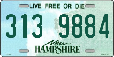 NH license plate 3139884