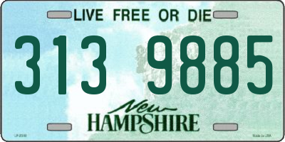 NH license plate 3139885